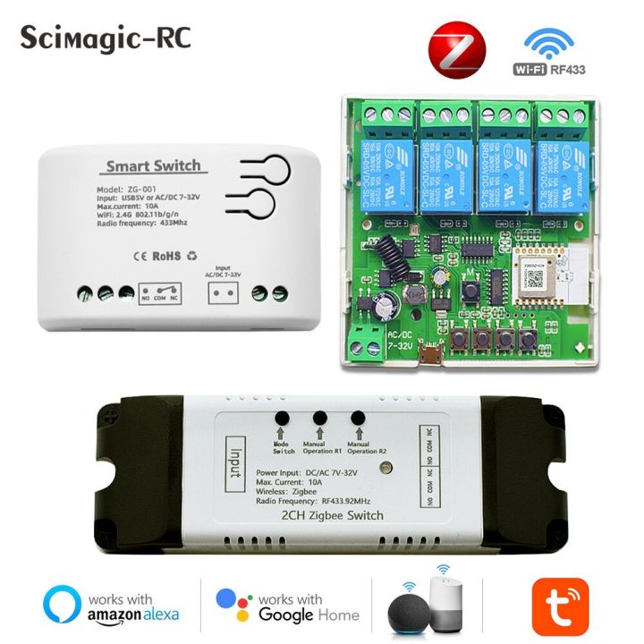 1ch zigbee rf 220v 85-250v tuya