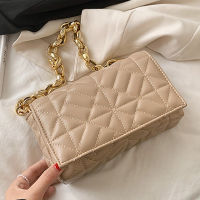 Solid Color PU Leather Shoulder Square Bags For Women 2022 Womens Designer Small Chain Flap Handbag Female Travel Armpit Bag