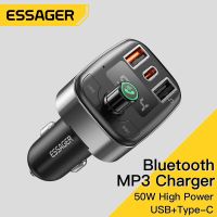 Essager ที่ชาร์จ USB Type-C รองรับ PD QC บลูทูธไร้สาย 5.0 ชาร์จเร็ว MP3 สําหรับโทรศัพท์ทุกรุ่น