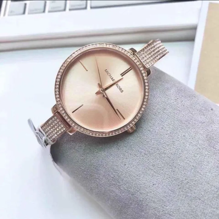 Original Michael Kors Jaryn Crystal Rose Gold Tone Ladies Watch