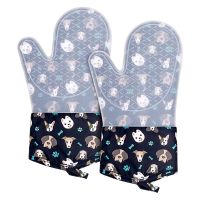 Oven Gloves Heat Resistant Oven Gloves Pot Holder Oven Gloves Baking Gloves Cooking Gloves 300°C 1 Pair