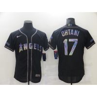 High volume jerseys MLB Los Angeles Angels All-Star 17 Shohei Ohtani Colorful Platinum Black Gold Color Elite Retro Baseball Jersey