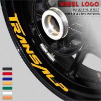 Reflective Motorcycle Tire Sticker Bicycle Decoration Sticker Waterproof Logo For HONDA TRANSALP New