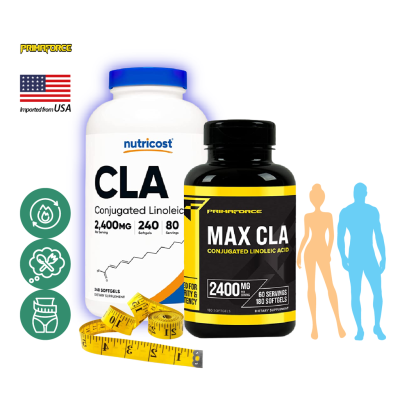 นูทรีคอสท์ ซีแอลเอ 2400 mg/s x 240 เม็ด น้ำมันดอกคำฝอย, Nutricost CLA / กินร่วมกับ แอปเปิ้ลไซเดอร์ บีซีเอเอ ครีเอติน ส้มแขก กรีนที อาร์จินีน คาร์นิทีน โอเมก้า 6 สารสกัดถั่วขาว โพรไบโอติก เวย์โปรตีน /