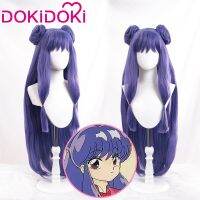 IN STOCK Shampoo Wig Anime Ranma 1/2  Dokidoki Cosplay Wig Cute Women Purple Long Hair Heat Resistant Synthetic Wig Shampoo