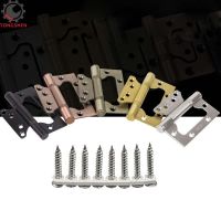 Stainless Steel Door Hinges Kitchen Cabinet Door Hinges Furniture Accessories 8 Holes Antique Door Interior Hinges