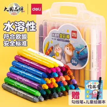 8/12 Colors Crayons Creative Cartoon Christmas Pens Drawing Non-Toxic Oil  Pastels Kids Gifts Student Pastel Pencils Art Supplies