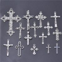 【hot】❂❂  15pcs Ancient Color Alloy Pendant Accessories diy Jewelry Materials Making Supplies Crafts crucifixo breloque