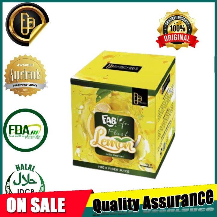 【HOT】 100 Authentic Flush Lemon Flavor High Fiber Juice by FABLife