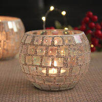 Mosaic Glass Candleholder Romantic Candlelight Dinner DIY Candle Cup home decoration accessories home decor