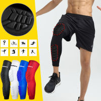 1 Pair Compression MTB Knee Pads Honeycomb Long Basketball Leg Sleeve Men Women Kids Sport Calf Knee ce Soccer Gym Leggings