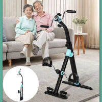 จักรยานออกกำลังกายแบบพับ* Folding exercise bike จักรยานกายภาพบำบัด จักรยานกายภาพบำบัด จักรยานมือปั่นเท้าปั่น จักรยานลดน้ำหนักขา น่อง จักรยานสำหรับกายภาพบำบัด【Water blue】