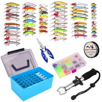 145Pcs/Set Fishing Tackle Tool Set Hard Soft Bait Lure / Jigging Hook / Pliers / Fish Control / Swivel / New 52 Box