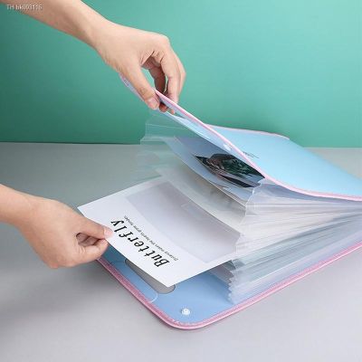 ❂ New Multifunctional Information Booklet Organ Style 13 Compartment A4 Size File Bag Large Capacity Portable ABS File Storage