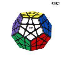 [In stock][ Qiyi Qiheng Five Rubiks Cube Sticker Edition ] มหัศจรรย์ศิลปะมืออาชีพ 3 -สั่งซื้อ 5 ลูกบาศก์รูบิค 12 ใบหน้ารูบิคสีดำสีขาว