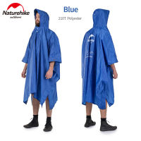 Naturehike Outdoor Raincoat 3 In 1 Multifunction Rain Poncho Rainproof Portable Used For Mat Tent Hiking Travel Camping Fishing