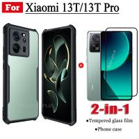 เคสสำหรับ Xiaomi โทรศัพท์กันกระแทกแบบ2 In 1 Xiaomi 13T Pro Xiaomi ปกป้องหน้าจอกระจกเทมเปอร์13T 5G