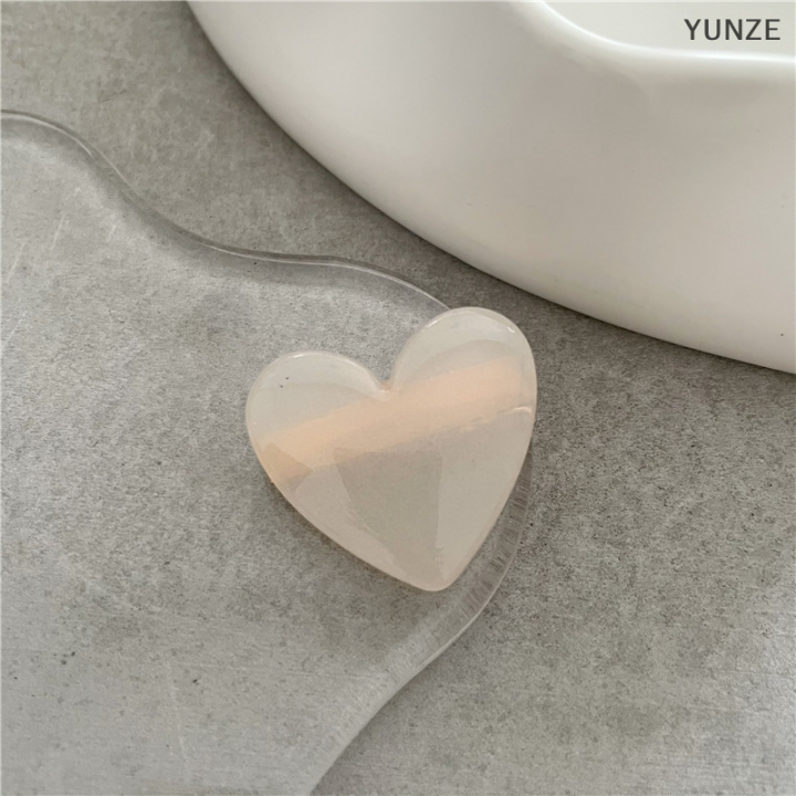 yunze-กิ๊บติดผมปากเป็ด-y2k-กิ๊บติดผมรูปหัวใจกิ๊ฟหนีบผมหัวใจสีลูกอมหวานแหวววสำหรับเด็กผู้หญิงในฤดูร้อนที่น่ารักเครื่องประดับผม