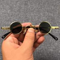 Super Small Round Sun Glasses Mens And Womens Tik Tok Live Stream Glasses Mini Funny Decorative Glasses Crystal Glass Sunglasses