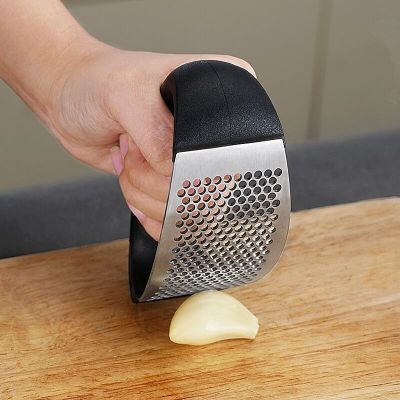 Stainless Steel Garlic Press Manual Garlic Mincer Chopping Tube Garlic Stripper Fruit Vegetable Tools Kitchen Gadget