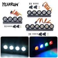 YEAHRUN 4/5/6โคมไฟสปอตไลท์ไฟ Led แถบไฟส่องสว่างหลังคาโลหะสำหรับแกน SCX10 TRX-4ชิ้นส่วนโมเดลรถบรรทุกตีนตะขาบ RC 1/10