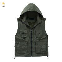 IUM Outdoor Casual Quick-Drying Vest Men Women Multi-Pocket Breathable Mesh Fishing Photography Vest Outdoor Fishing Photography Outdoor Vest Comfortable Quick-Drying Multi-Pocket Breathable Mesh