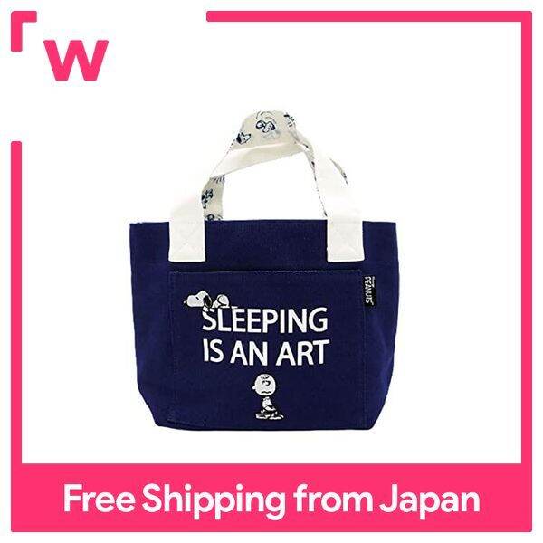 Nakajima Corporation Snoopy Sentence Mini Tote Navy 171894 Lazada