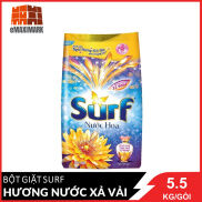 HCM Bột giặt Surf Hương nước xả vải Tím Gói lớn 5.5kg