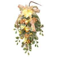 Simulation Plants Bouquet Wall-Hanger Home Door Decor Christmas Wreath Ornament