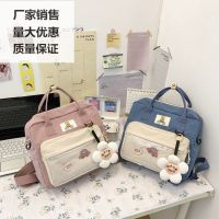 [COD] Childrens remedial class dual-use portable backpack girls primary and middle school students one-shoulder oblique bag waterproof