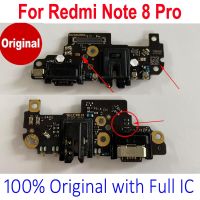 100% Original Full IC สําหรับ Xiaomi Redmi Note 8 Pro ไมโครโฟน ปลั๊ก USB พอร์ตชาร์จเร็วเชื่อมต่อเครื่องชาร์จบอร์ด Flex Cable