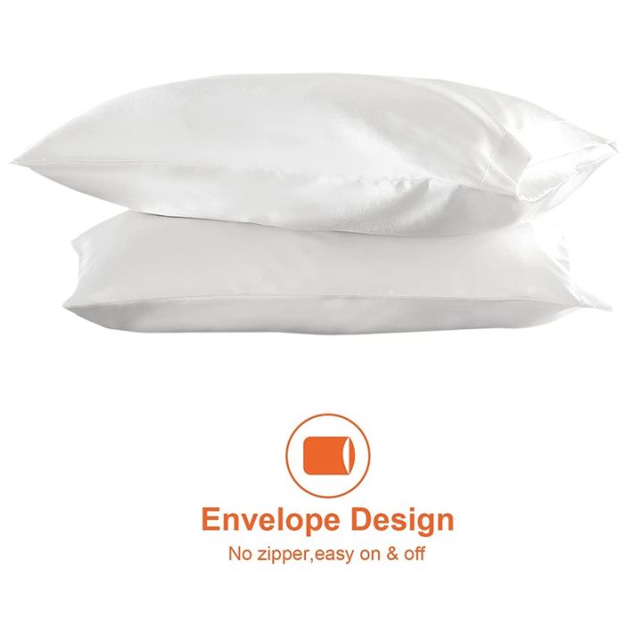 satin-pillowcase-for-hair-and-skin-silk-pillowcase-white-soft-pillow-cases-4-pack-20x30-inches-with-envelope-closure