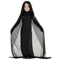 Umorden Halloween Purim Carnival Black Gothic Witch Costume The Haunted Sorceress Costumes For Girls Kids