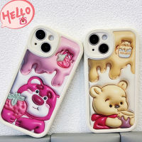 เข้ากันได้สำหรับ เคสไอโฟน เคสไอโฟน11 สำหรับ iPhone 14 Pro Max เคส TPU วินนี่เดอะพูห์ 3D สําหรับ iPhone 13 Pro Max iPhone 12 Pro Max 11 7Plus 8Plus 6Plus XR xs เคส iphone QC7311707