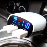 Car charger Digital Voltmeter Dual 2 USB Port 3.4Amp Charger  LED Display .