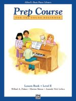 หนังสือเปียโน Alfreds Basic Piano Prep Course : Lesson Book E