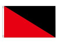 90*150cm Anarchy Anarcho flag with Communist Anarcho Syndicalism Flag