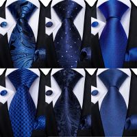 《The Empty island House》 DiBanGuStriped Silk Mens Wedding Ties With HankySet Jacquare Woven Neck Ties Set For Men Necktie Fashion