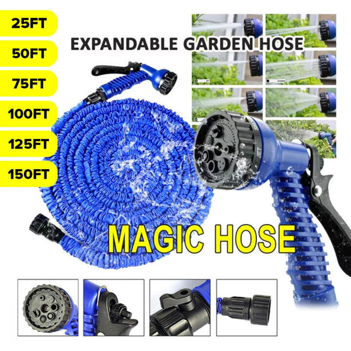 MJS Authentic Magic Hose Expandable Flexible Plastic Hose With Spray
