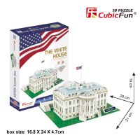 จิ๊กซอว์ 3 มิติ ทำเนียบขาว The White House C060 แบรนด์ Cubicfun ของแท้ 100% สินค้าพร้อมส่ง