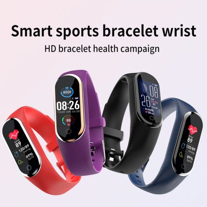 C1plus Color Screen Smart Watch Sports Bracelet Wristband Pedometer Blood  Pressure Heart Monitoring Men Women Color Screen - AliExpress
