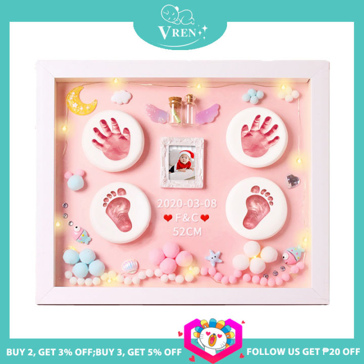 Baby Footprint Kit Newborn Footprint Frame Baby Name 