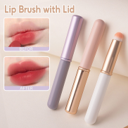Professional Lip Brush with Lid Super Soft Lip Brush Round Head Lipstick