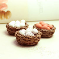 con309 1PC เรซิ่น CRAFT MINI Bird Nest Fairy Garden ตกแต่งขนาดเล็กภูมิทัศน์ Micro