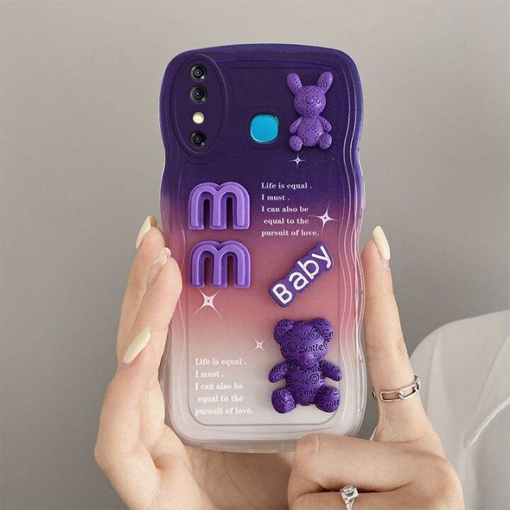 เคส-infinix-hot-8-เคสโทรศัพท์มือถือ-ลายตุ๊กตา-ไล่โทนสี-สําหรับ