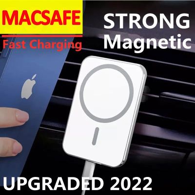ช่องแอร์รถแม่เหล็กไร้สาย15W สำหรับ Macsafe 14 13 12 Pro Max ชาร์จในรถเร็วที่วางโทรศัพท์ในรถ