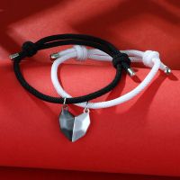 Creative Two Halves Magnetic Bracelets Couple Magnetic Bracelets Couple Heart - Bracelets - Aliexpress