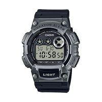 Casio Mens Super Illuminator Quartz Resin Casual Watch, Color:Black (Model: W-735H-1A3VCF)