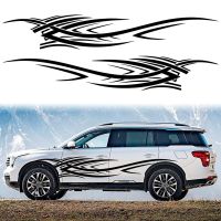 Artsmy ชุดรถ SUV ไฟกราฟิก,ชุดชุดสติ๊กเกอร์ข้างรถบรรทุก Viny กันน้ำ