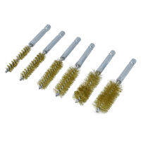 1/4HEX แปรงลวดทองเหลือง 6 ชิ้น  1/4HEX WIRE BRUSH BRASS 6PCS